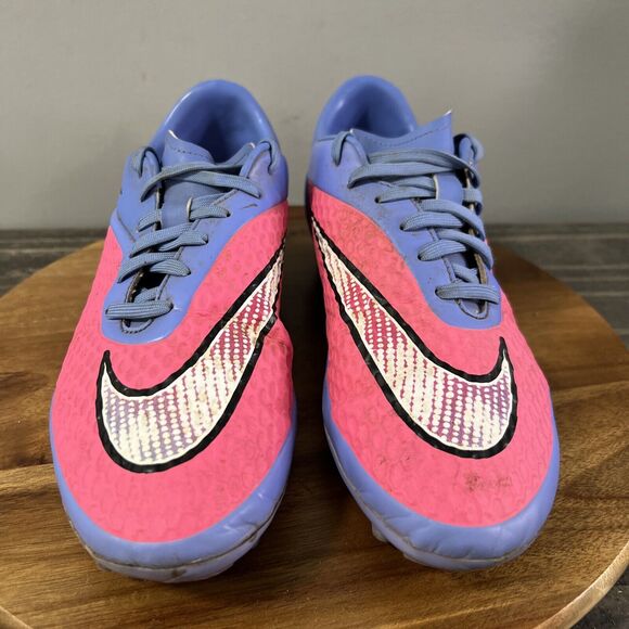 Nike Hypervenom Phelon FG Womens Size 10 Soccer Cleats Blue Pink 599077-641 - Picture 2 of 8